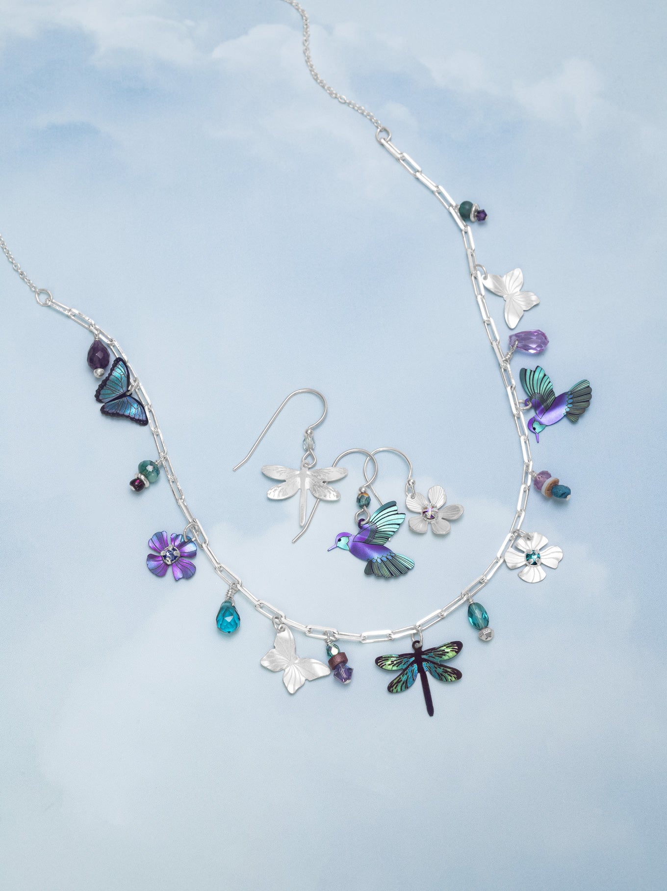 Garden Whimsy Charm Necklace C674200