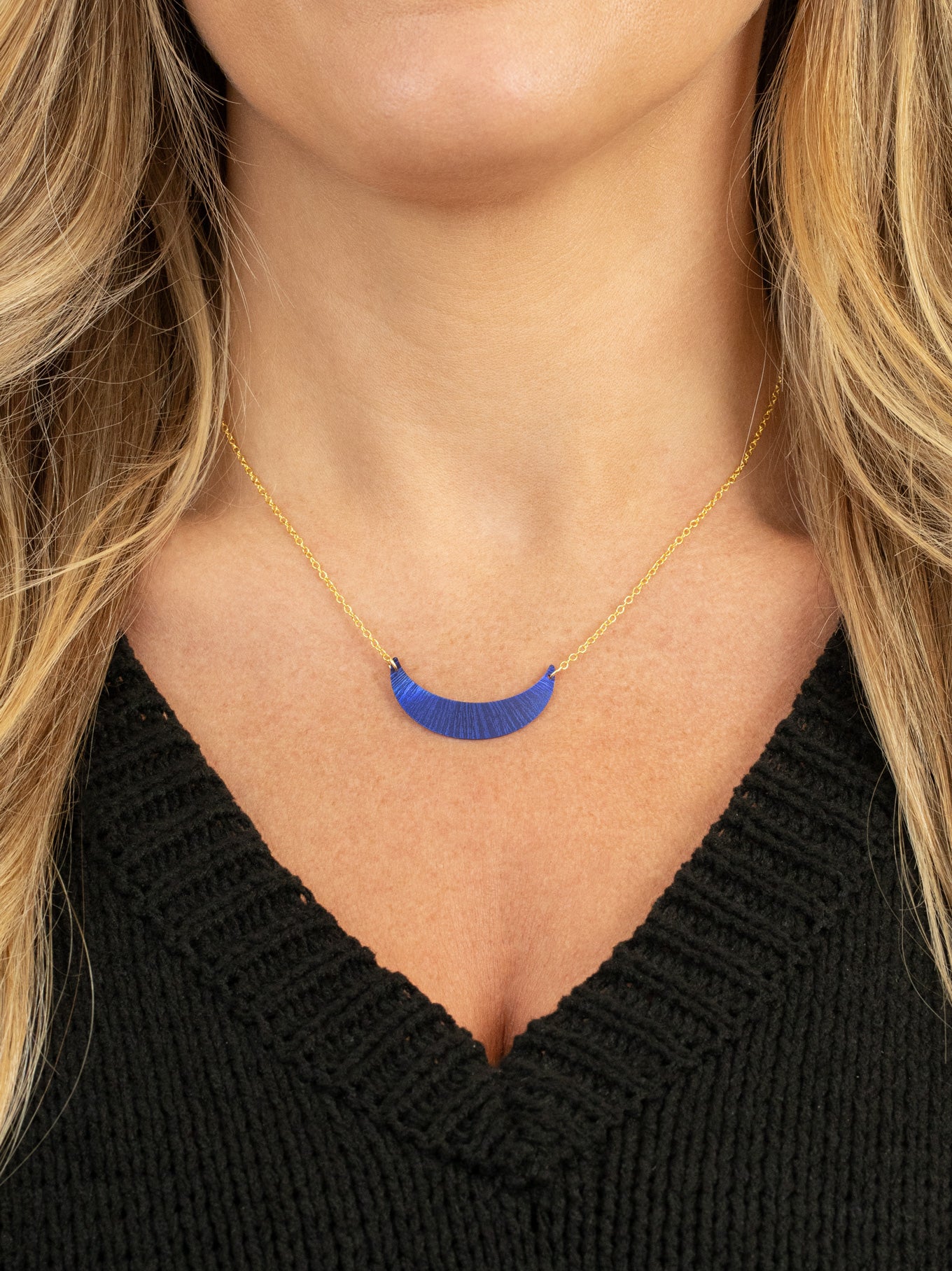Luna Crescent Necklace – Subtle, Celestial Glow – Holly Yashi
